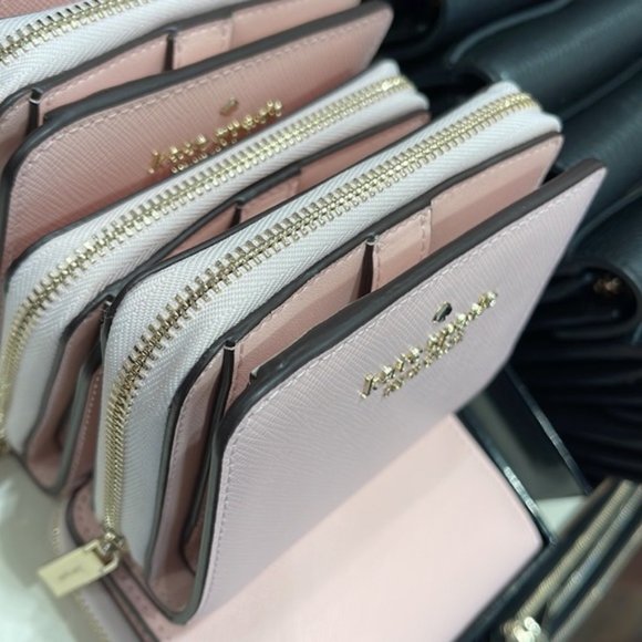 Kate Spade Staci Small Zip Around Wallet Chalk Pink - Picture 11 of 16